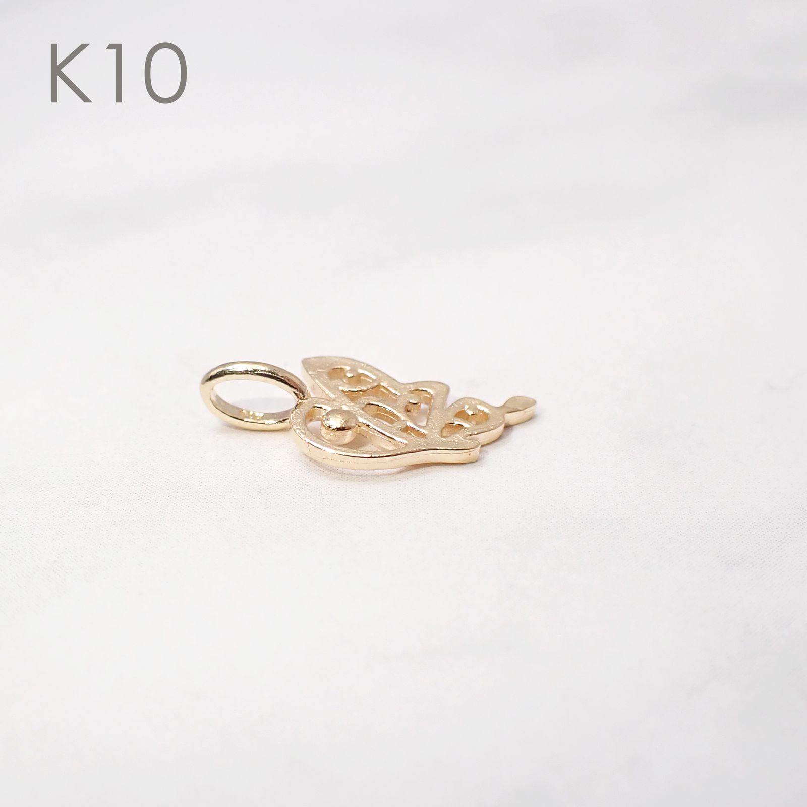 ◇K18/K10 Beata（ビィータ）◇バタフライ [ラッキーチャーム/ペンダントトップ※チェーン別売り]
