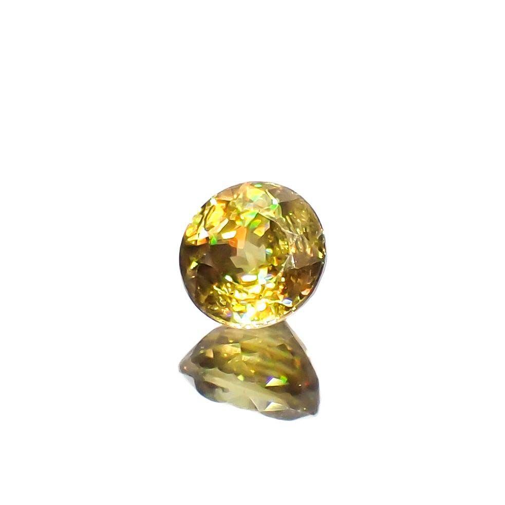 ゴールデンスフェーン(宝石名スフェーン)マダガスカル産 0.68ct 識別済[230120158]5x5mm前後