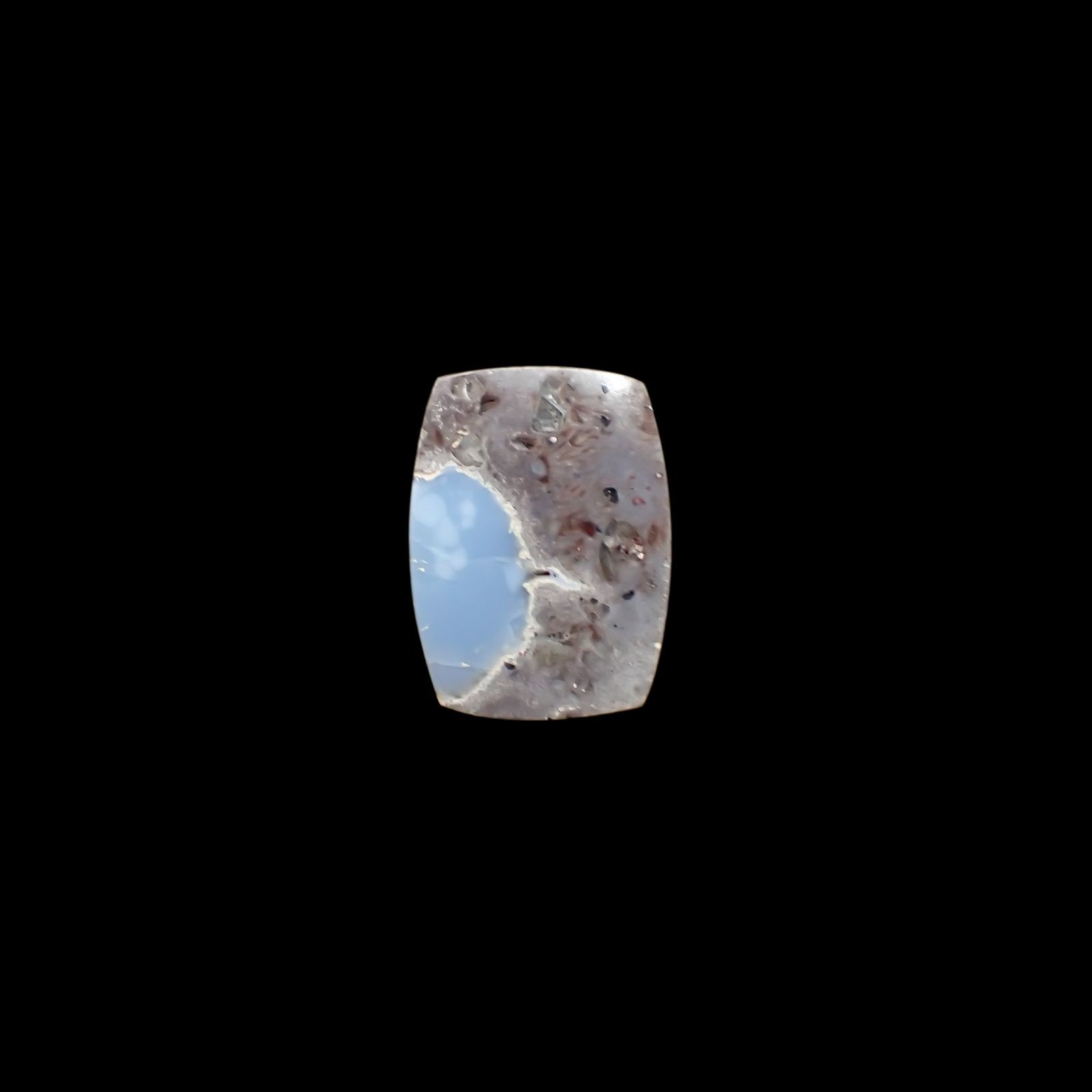 マトリックスブルーオパール アメリカ・オレゴン州産 11.81ct[220917807]20.1x14.9mm前後