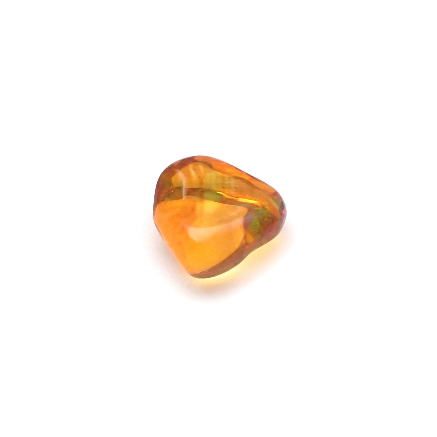ファイヤーオパール 原石 メキシコ産 0.92ct [240125274]6.8x6.7mm前後