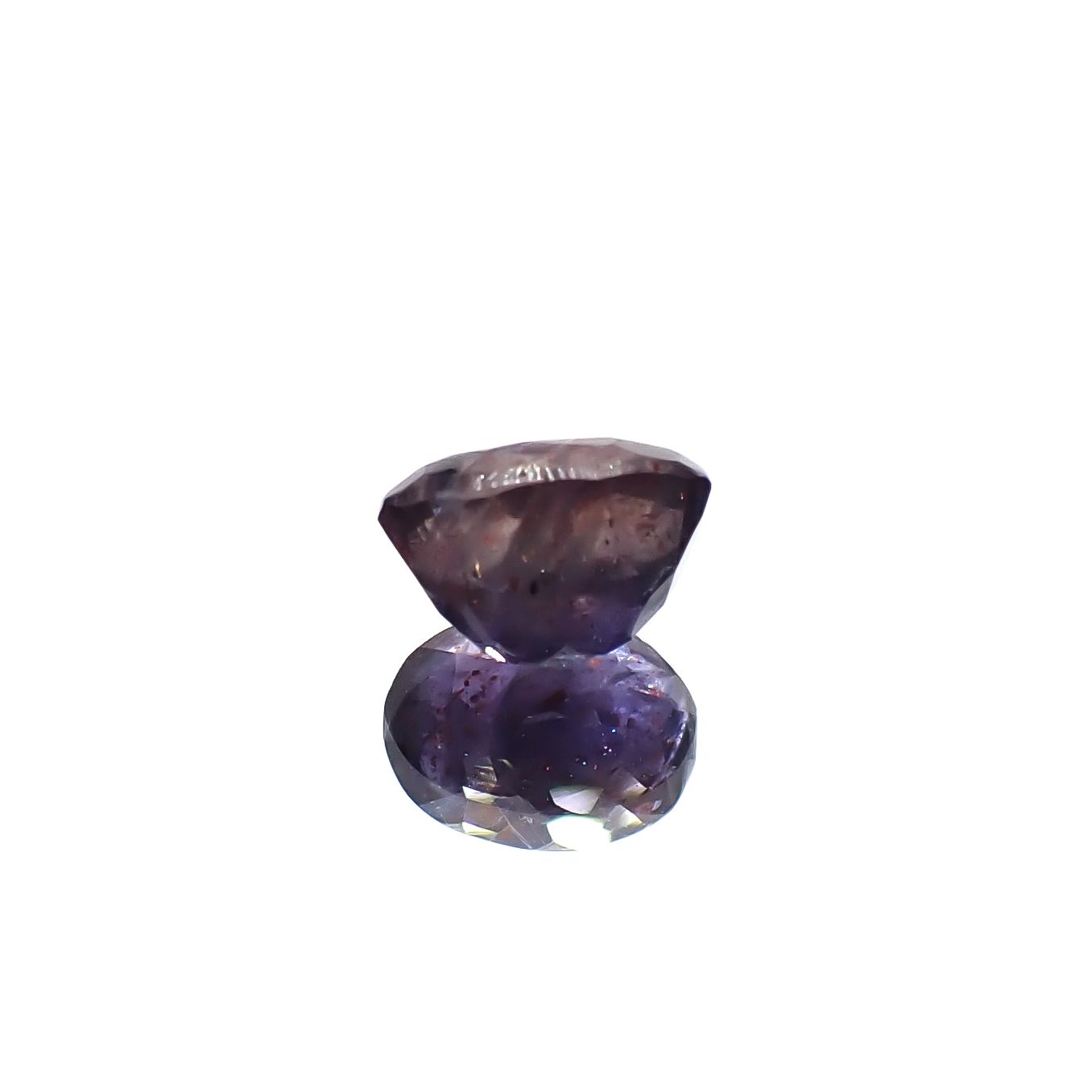 ブラッドショットアイオライト インド産 1.08ct [241129466]7.3x5.4mm前後