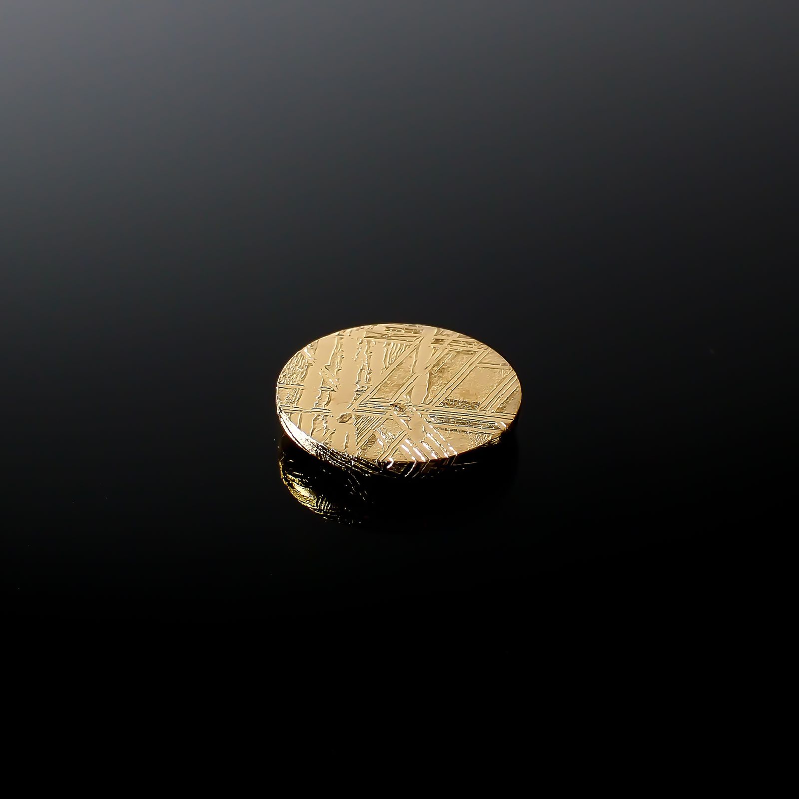 ムオニナルスタ隕石 発見地:スウェーデン 14.52ct[240125810]14.9x14.9mm前後