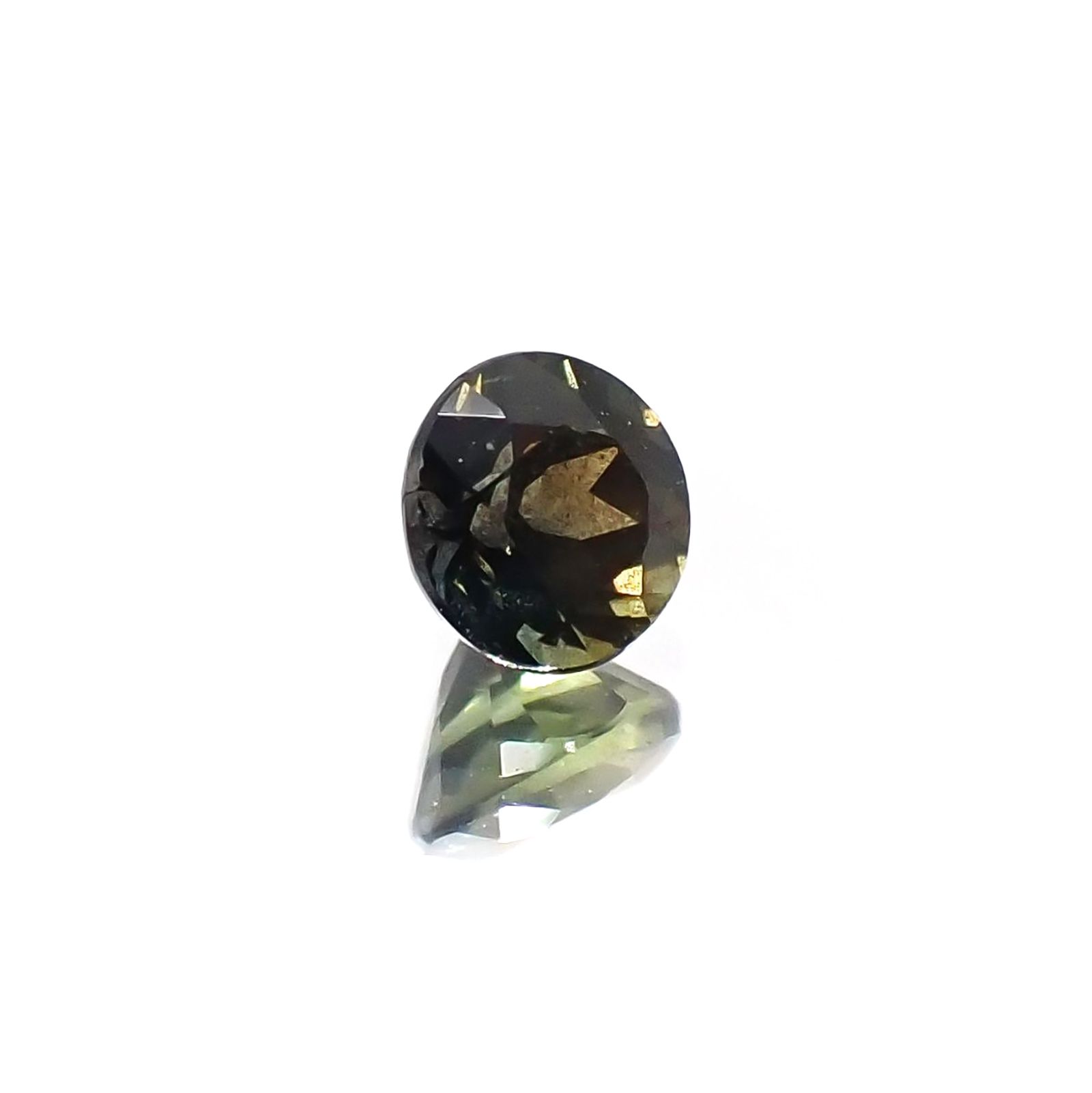 ゴールドシーンサファイア(宝石名シーン・サファイア)ケニア産 識別済 0.37ct / 4x4mm前後 [220717174]