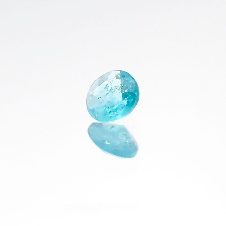 パライバトルマリン(宝石名トルマリン/別名パライバ・トルマリン) ブラジル・パライバ州バターリャ鉱山産 0.047ct 識別済[20106254]2.3×2.3mm前後