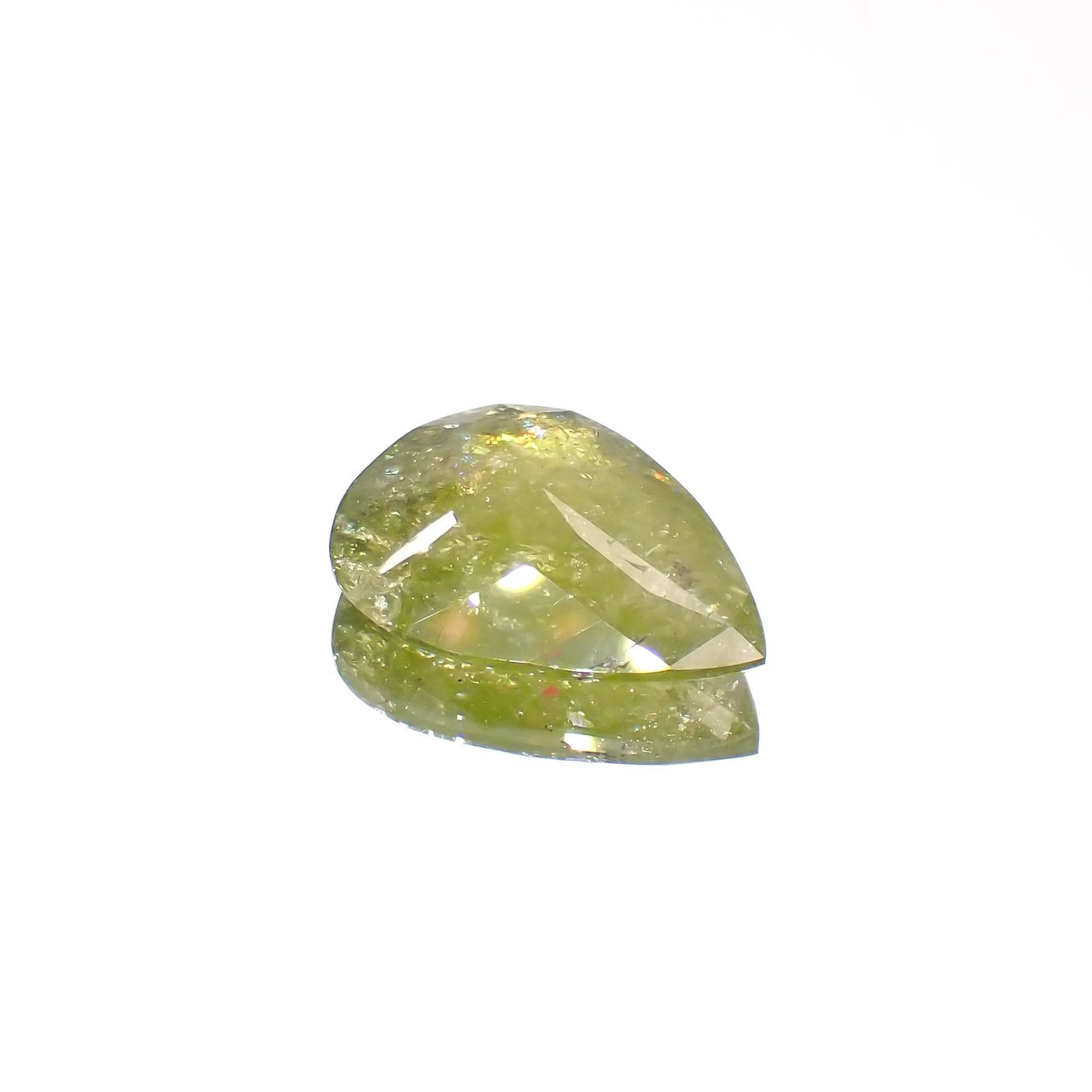 イリデッセンスクロムトルマリン(宝石名トルマリン)ケニア産 5.47ct 識別済[221119088]16.7x12.6mm前後