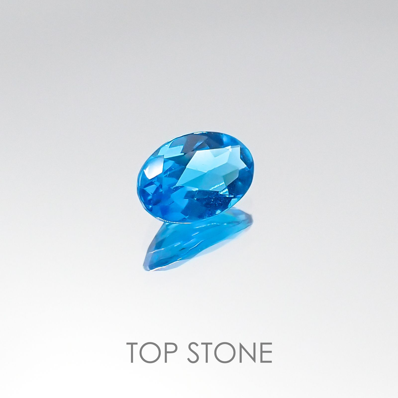 ネオンブルーアパタイト ブラジル産 ルース 0.4ct[20095969]6.1×4mm前後