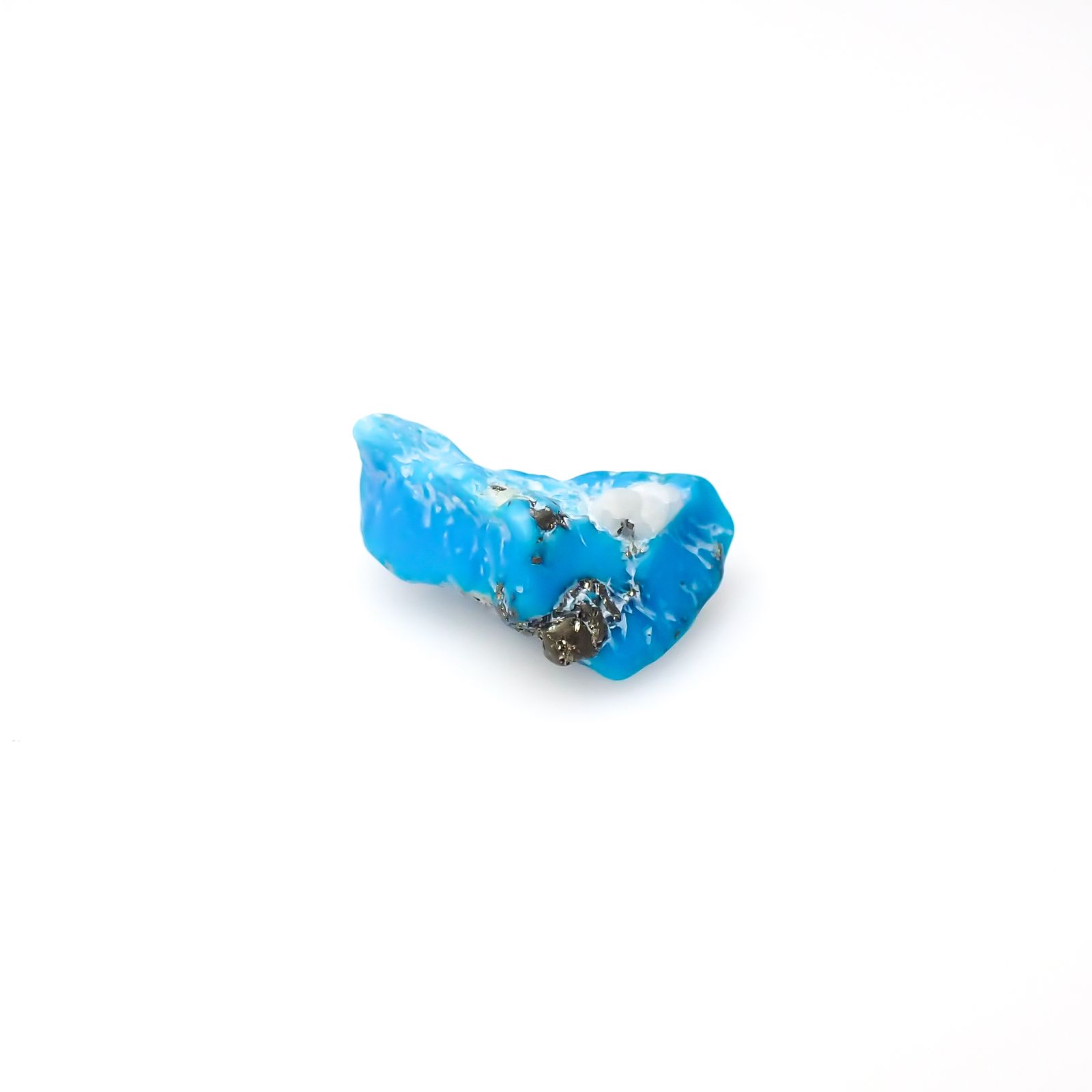 ターコイズ 原石 アメリカ・アリゾナ州キングマン産 6.73ct[240226372]16.8x12.6mm前後