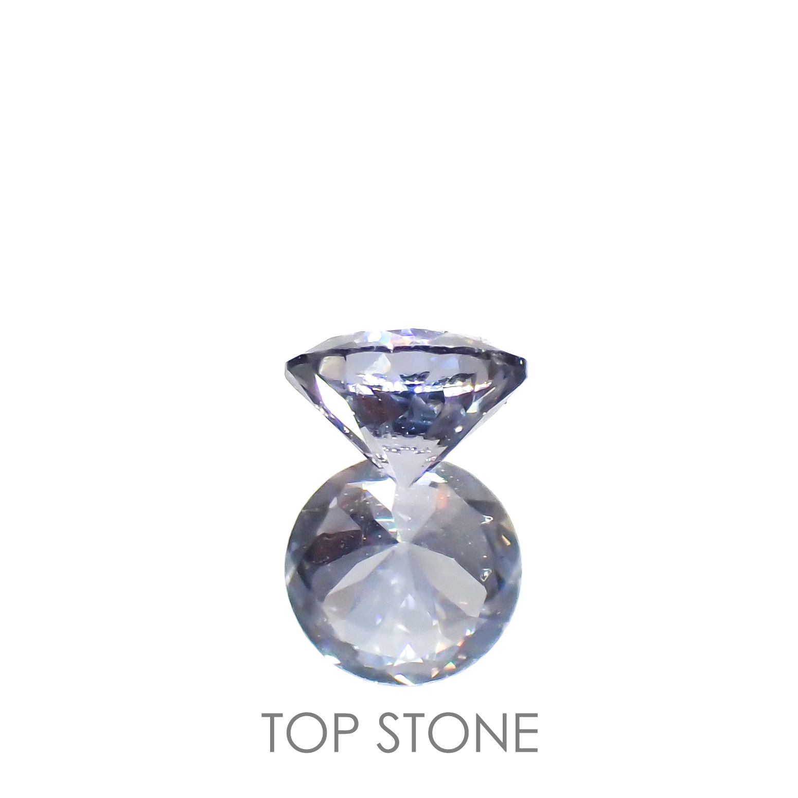 グレイッシュブルースピネル(宝石名スピネル)ビルマ/マダガスカル産 0.22ct 識別済[230119902]3.8x3.8mm前後