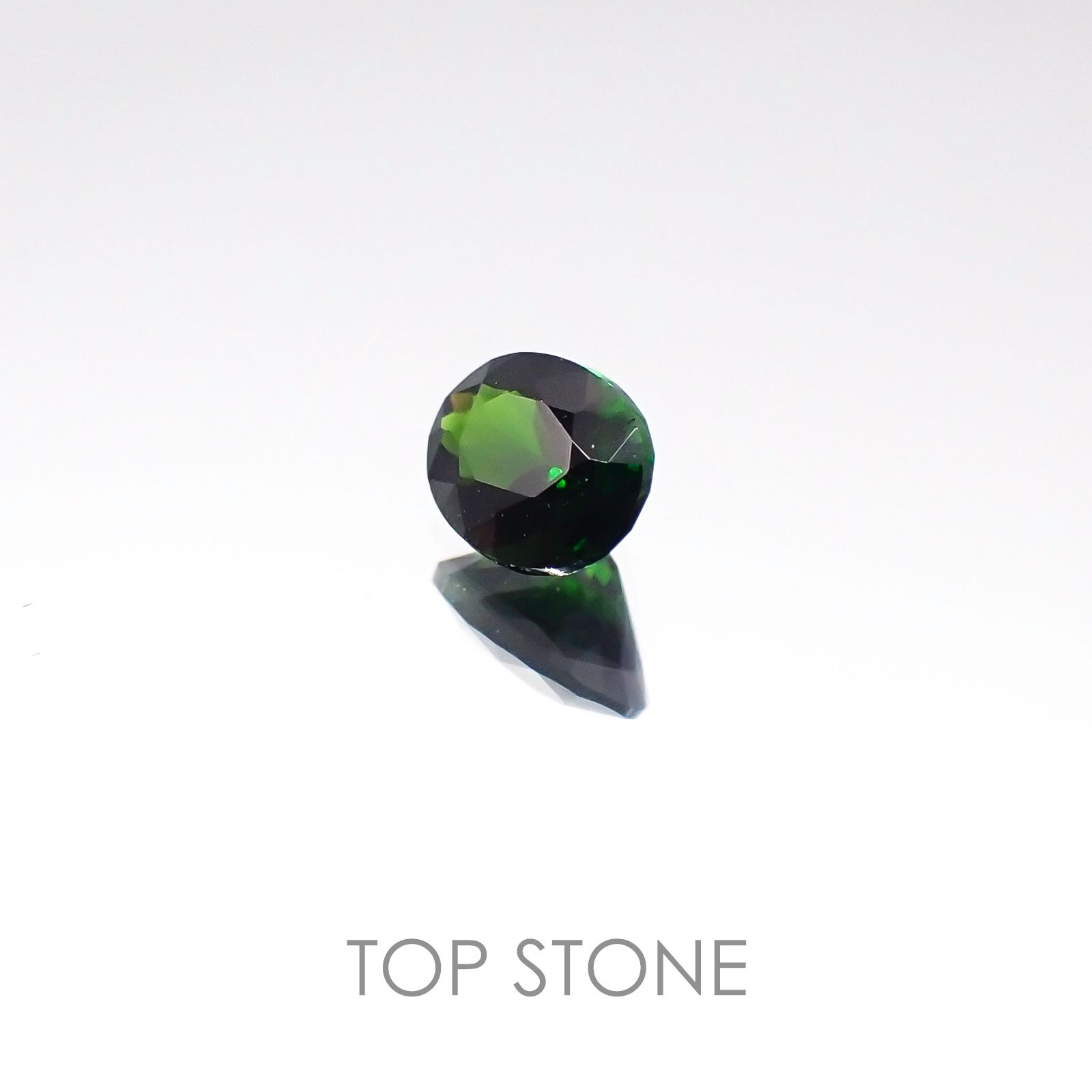 クロムトルマリン(宝石名クロム・トルマリン) タンザニア産 0.27ct 識別済[20096224]4.7×3.6mm前後