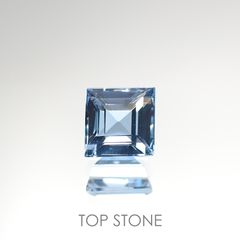 アクアマリン サンタマリアカラー(宝石名アクアマリン) モザンビーク産 0.78ct 識別済[210812598]5×5mm前後