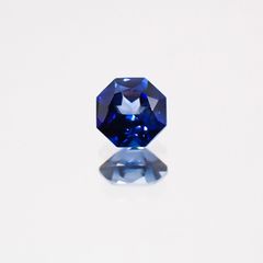 ◇オクタゴンカット◇サファイアSA(宝石名サファイア) マダガスカル産 0.18ct 識別済[21049063]3.2×3.2mm前後
