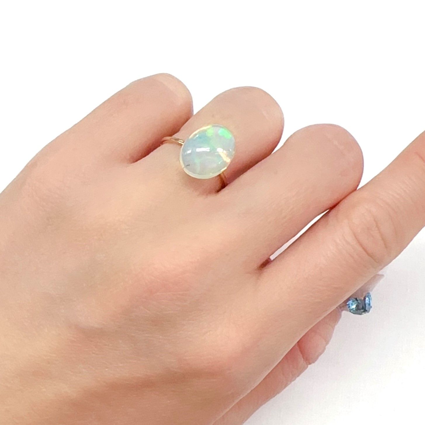 ハニカムオパール エチオピア産 3.40ct[240427147]13.3x10.3mm前後