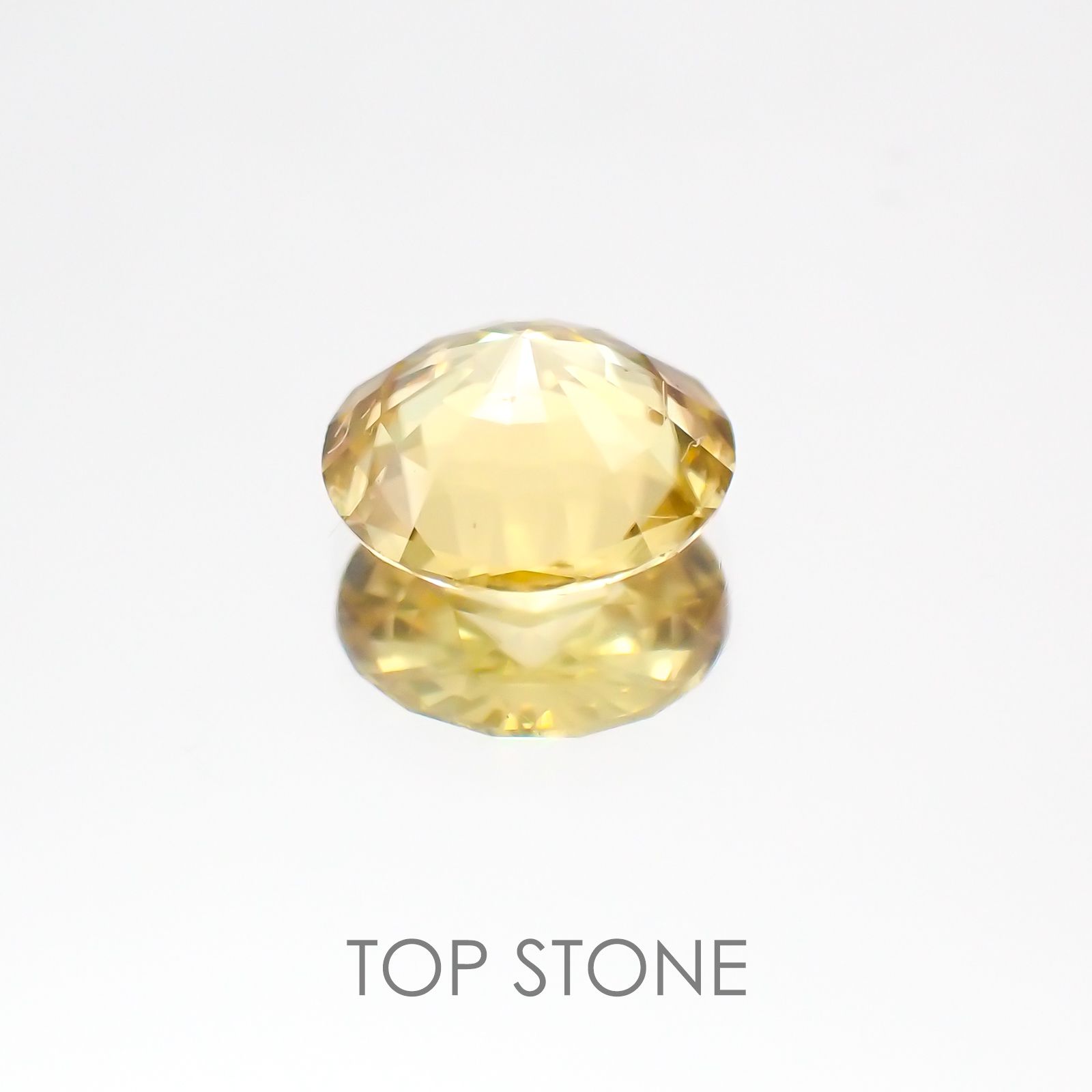 イエロージルコン スリランカ,カンボジア産 ルース 1.2ct[20128066]6.5×6.5mm前後