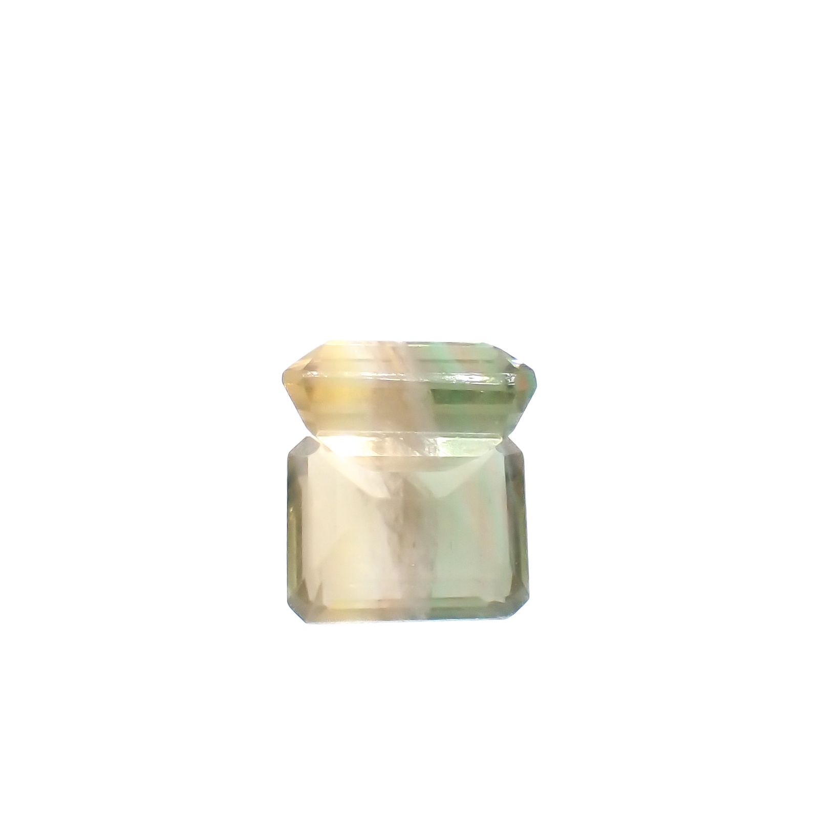 パーティカラーフローライト フルオレッセンス ブラジル産 4.00ct[240326914]10x8.1mm前後