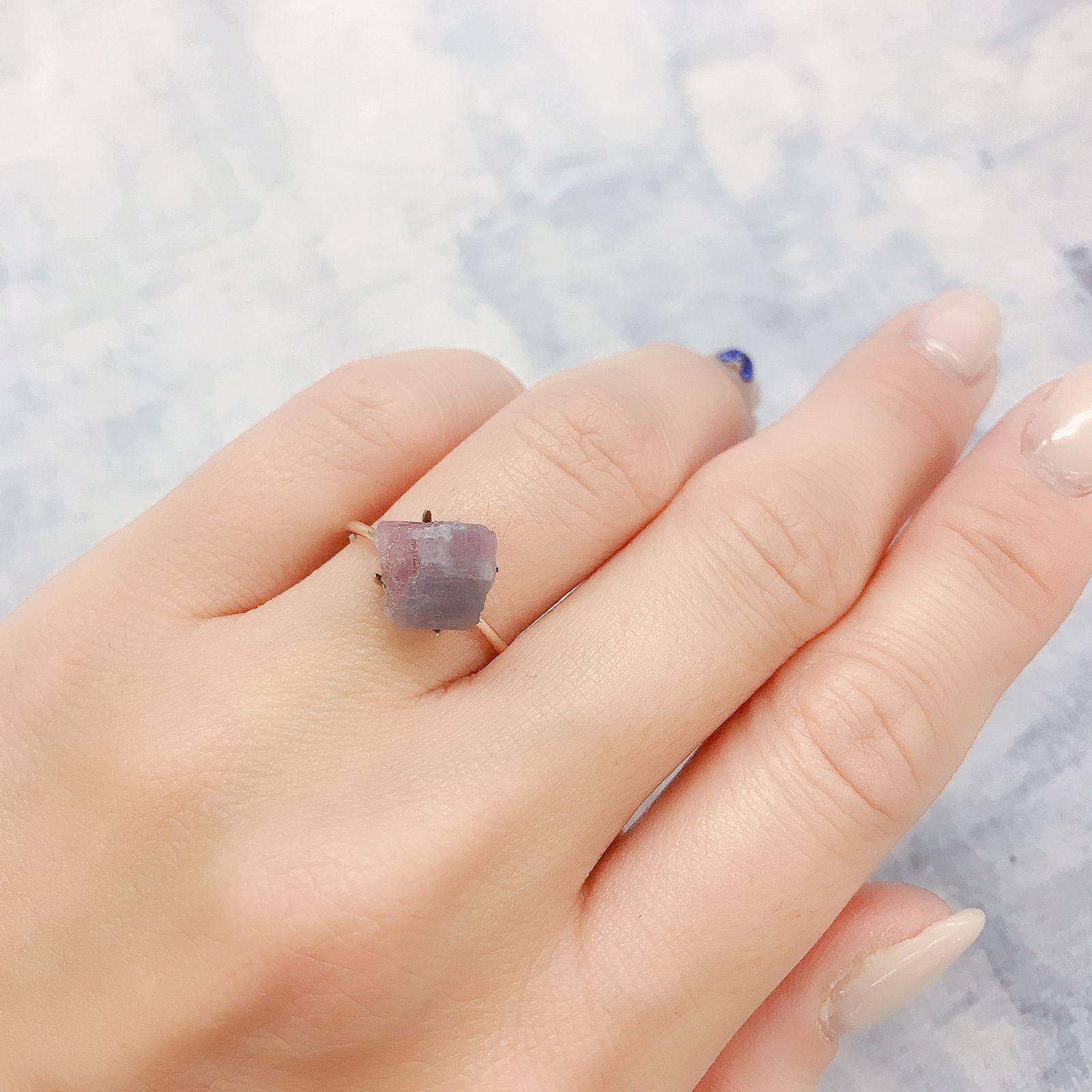 バイカラーパライバトルマリン 原石 ブラジル産 3.61ct[220516004]9.7x8.3mm前後
