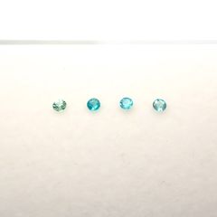 パライバトルマリン カラーグラデーション4pcsセット ブラジル産 0.13ct(4pcs合計)[230220488]1.9-2.0x1.9-2.0mm前後