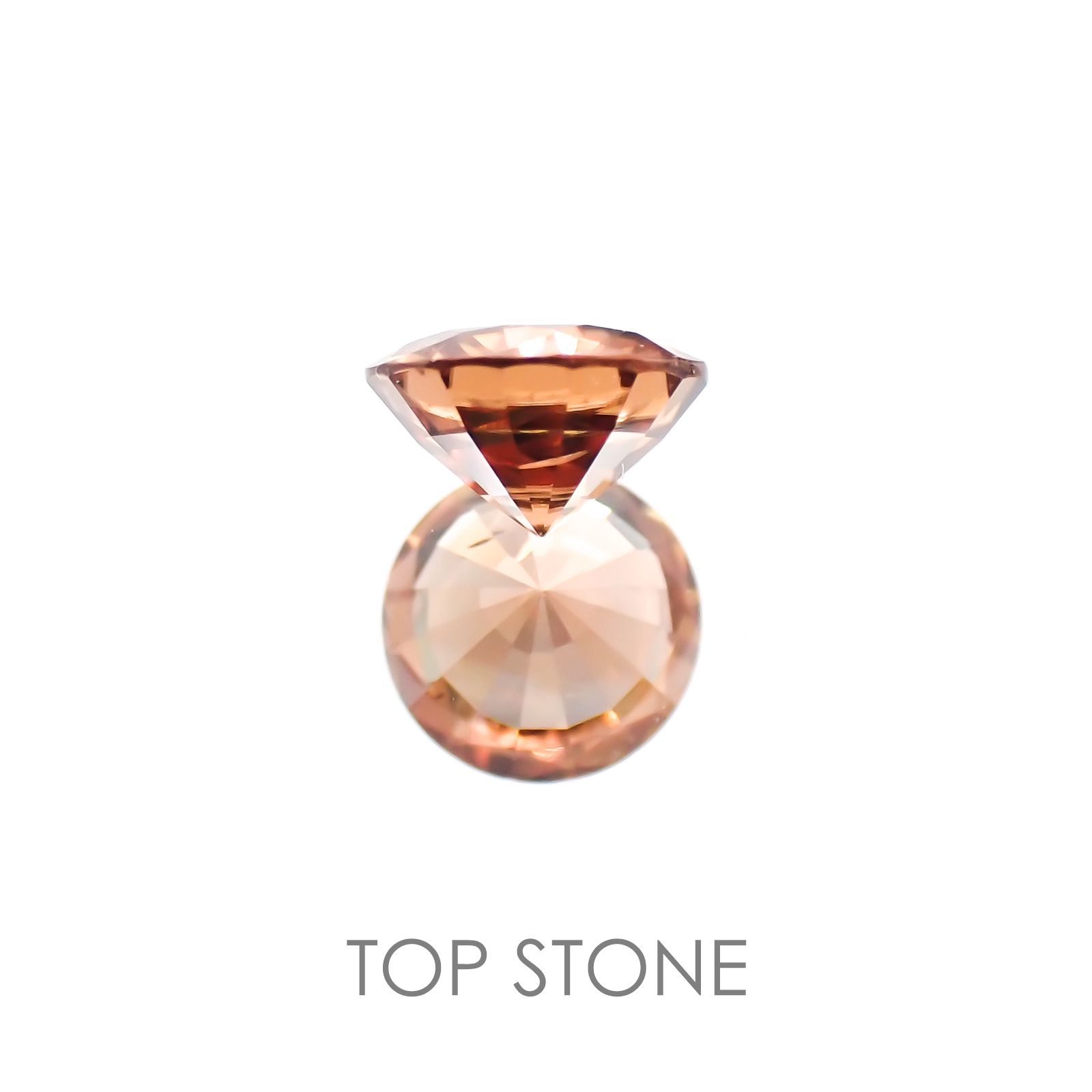 オレンジジルコン(宝石名ジルコン) スリランカ/カンボジア産 1.18ct 識別済[20128043]6.2×6.2mm前後