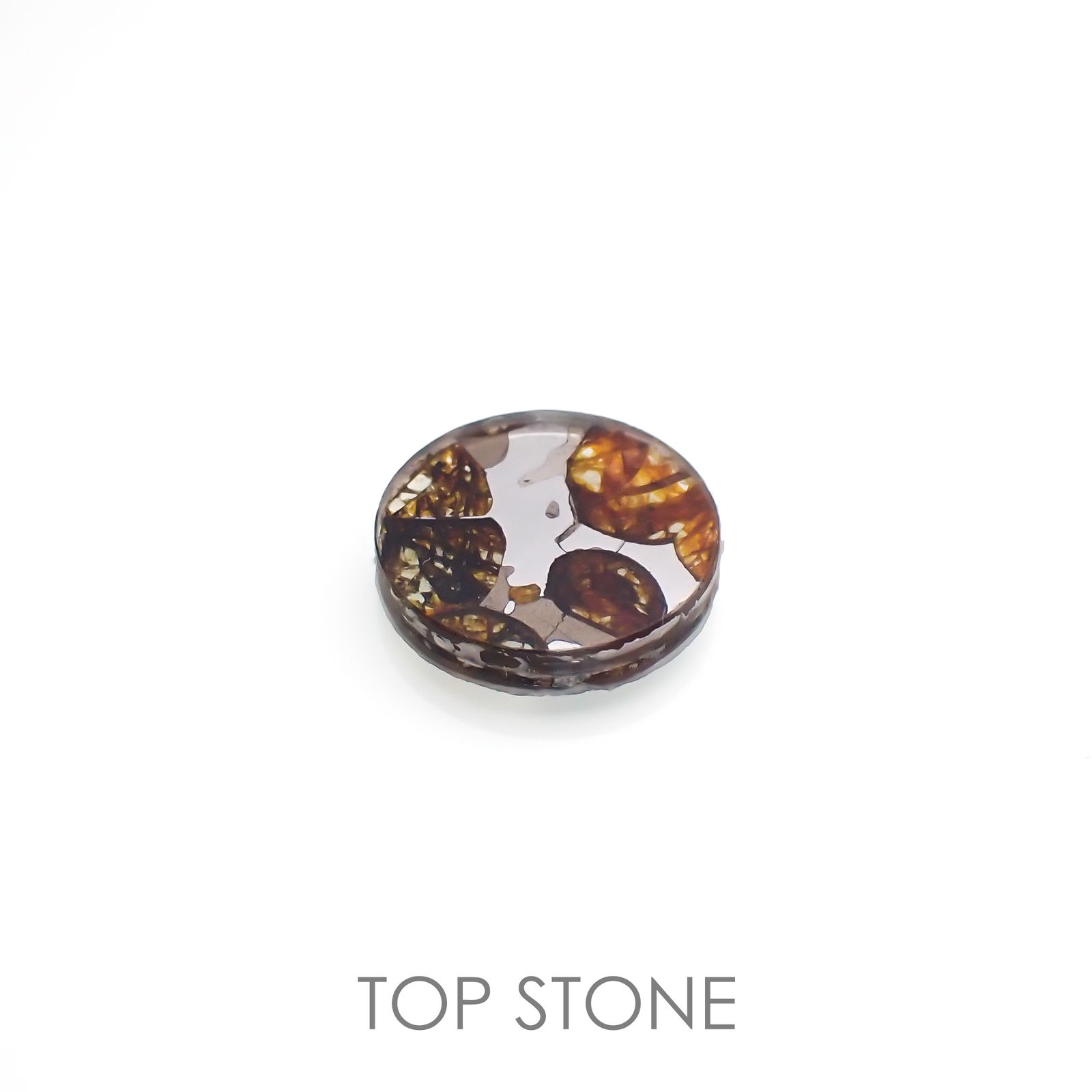 パラサイト隕石Sericho トリプレット 発見地：ケニア 3.58ct[220114153]12x12mm前後