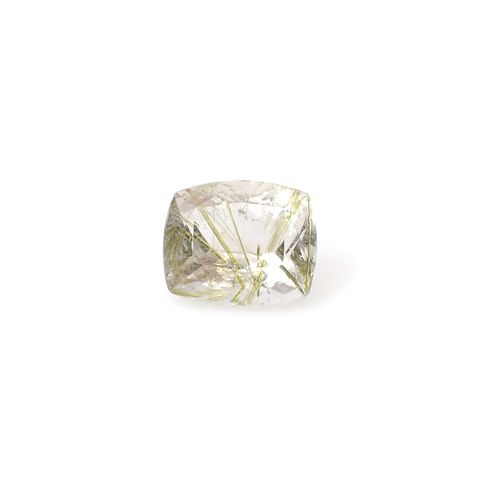 エピドートインクォーツ ブラジル産 8.64ct [240427301]14.1x11.8mm前後