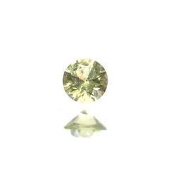 パラサイティックペリドット(宝石名ペリドット)採取地：ロシア 0.065ct 識別済[220616237]2.5x2.5mm前後