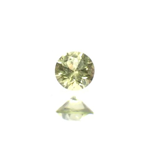 パラサイティックペリドット(宝石名ペリドット)採取地：ロシア 0.065ct 識別済[220616237]2.5x2.5mm前後