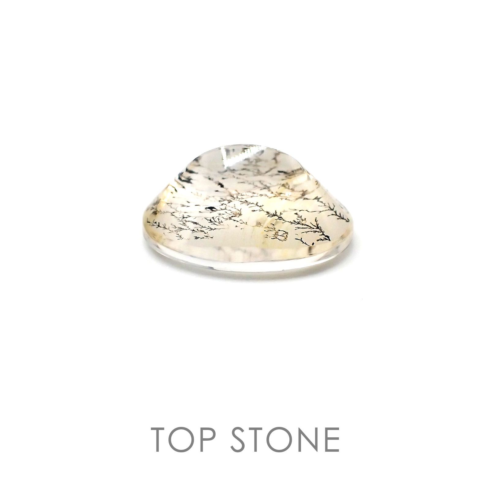 デンドリチッククォーツ ブラジル産 ルース 7.85ct[20084958]16.2×12.1mm前後