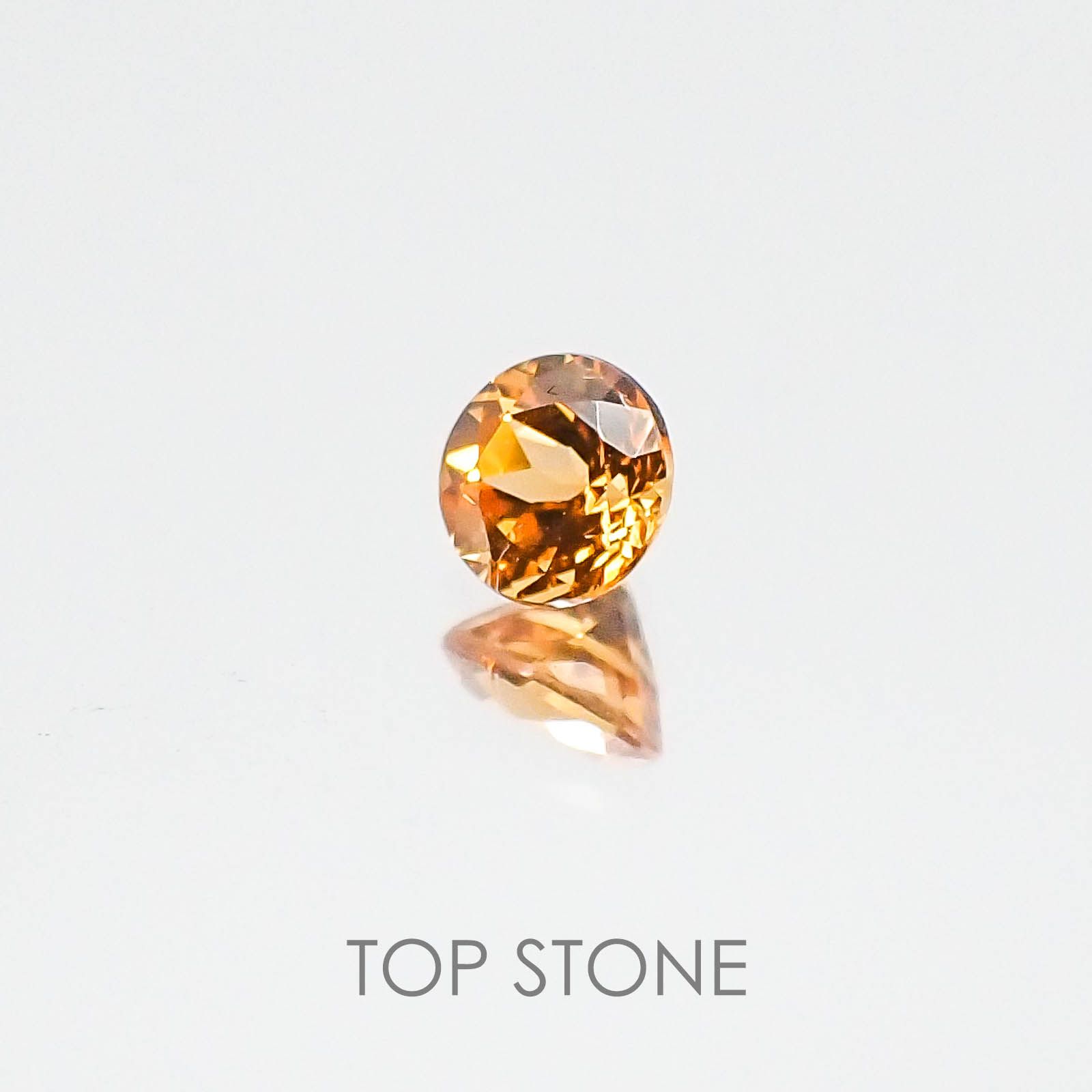 スペサルティンガーネット (宝石名スペサルティン・ガーネット) ケニア産 0.24ct 識別済[20084397]3.5×3.5mm前後