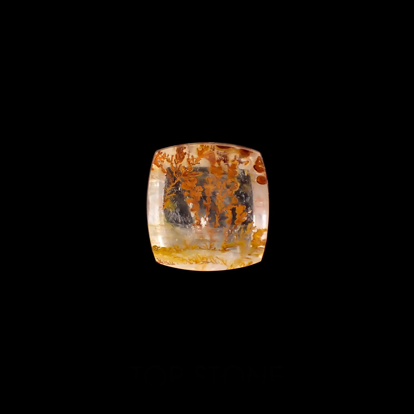 レッドデンドリチッククォーツ ブラジル産 17.39ct[230321119]17.4x16.6mm前後