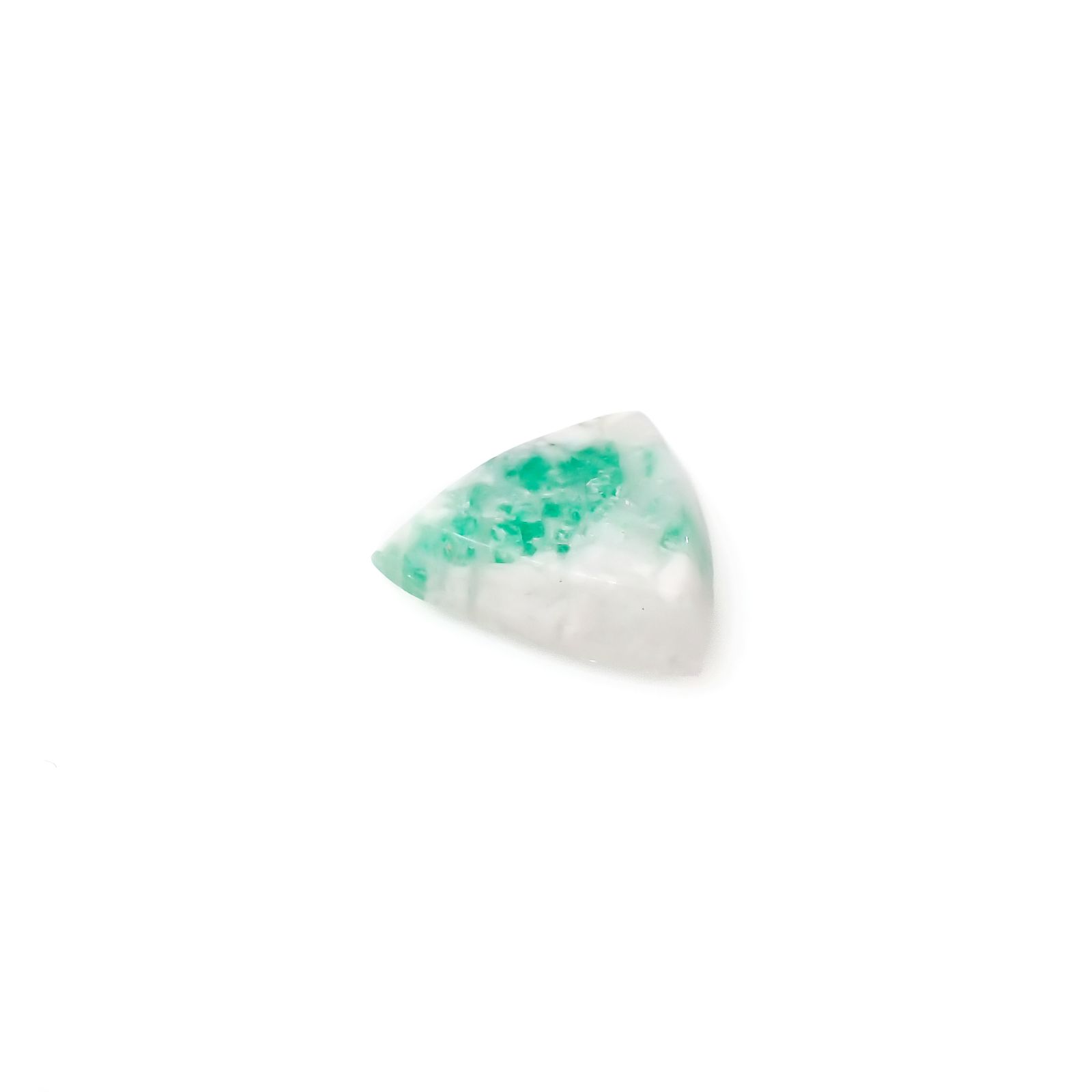 マトリックスエメラルド(エメラルドインクォーツ/フェルドスパー) ブラジル産 4.49ct[240326500]13.1x12.5mm前後