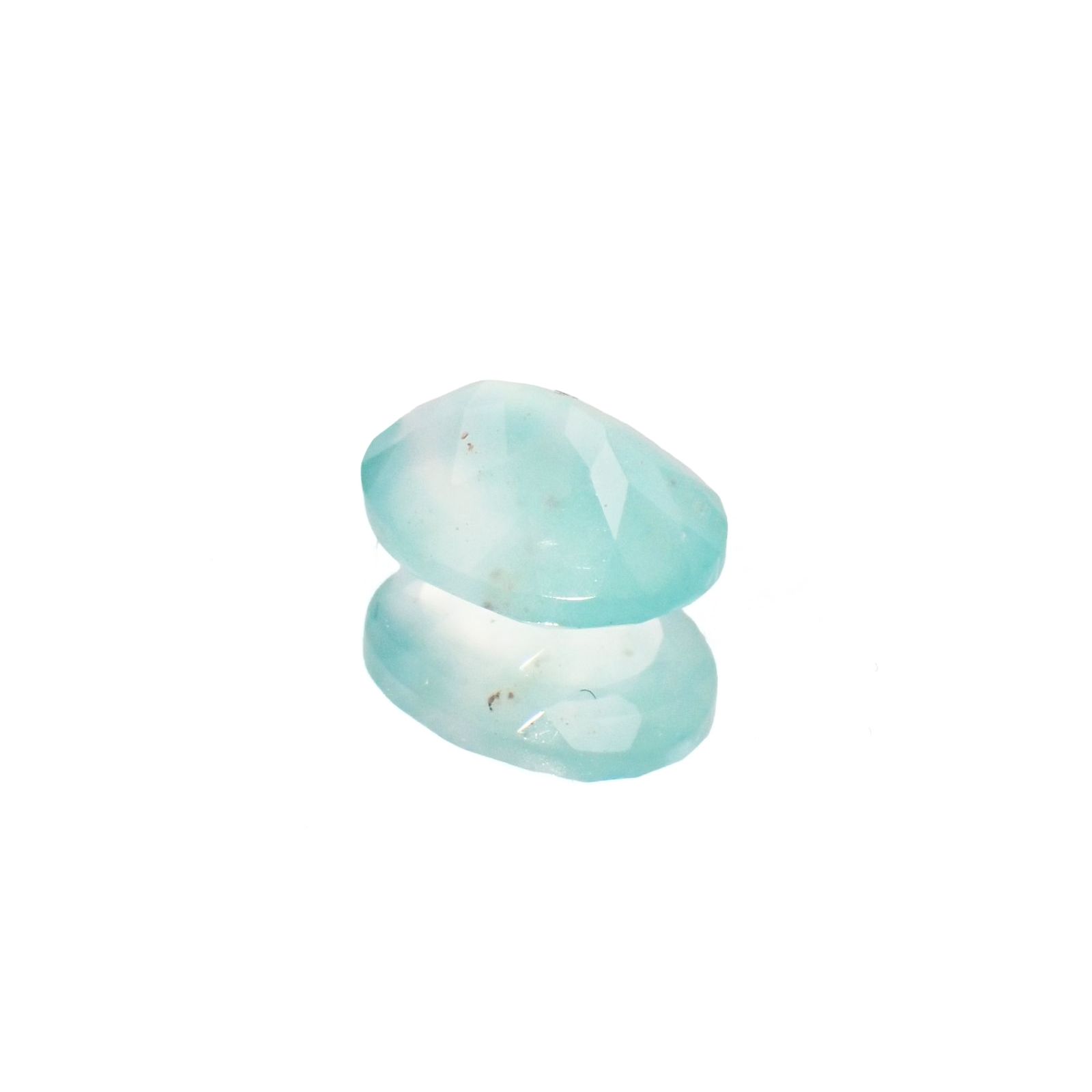 <ランダムセレクト1個販売> アクアプレーズ オーバルカット 南アフリカ産 1.25ct前後 / 8x6mm前後 [20084661]