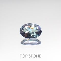 バイカラータンザナイト(ゾイサイト) タンザニア産 ルース 0.76ct[210812649]7.1×5mm前後