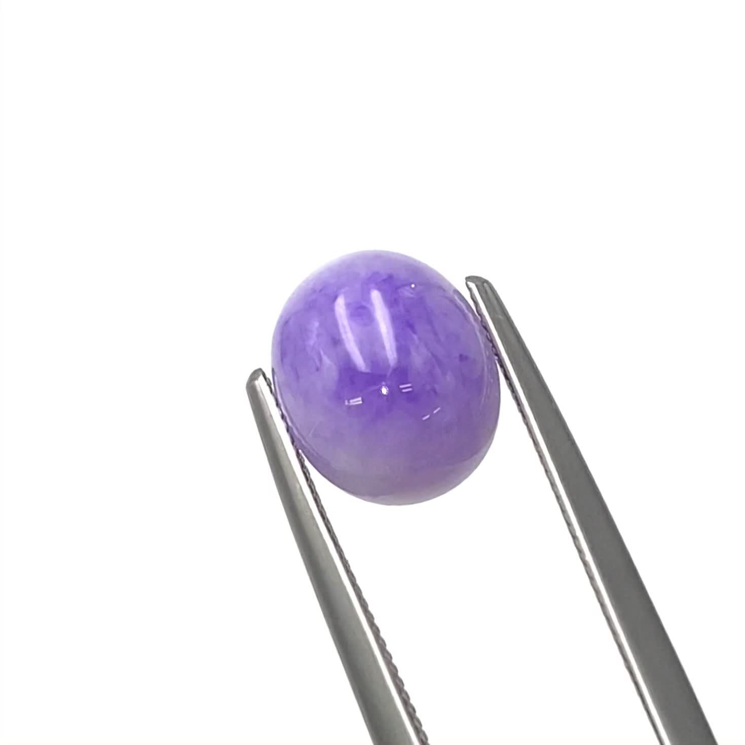 ラベンダー翡翠 ビルマ産 2.33ct / 9.1x7.7mm前後 [251126957] | TOP