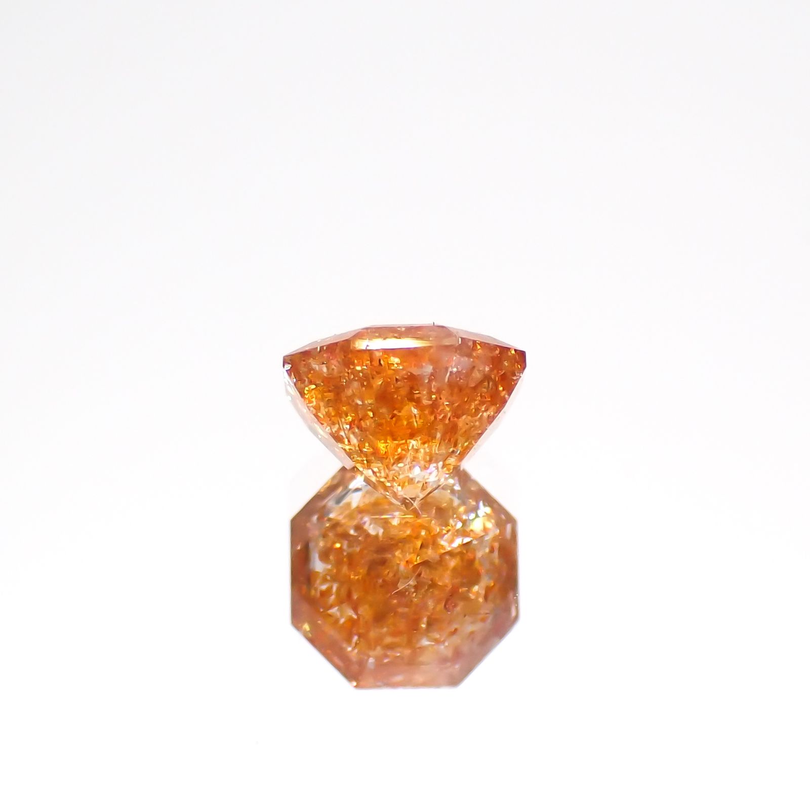 ◇オクタゴンカット◇イリュージョンサンストーン タンザニア産 0.47ct[230320957]5x4.8mm前後