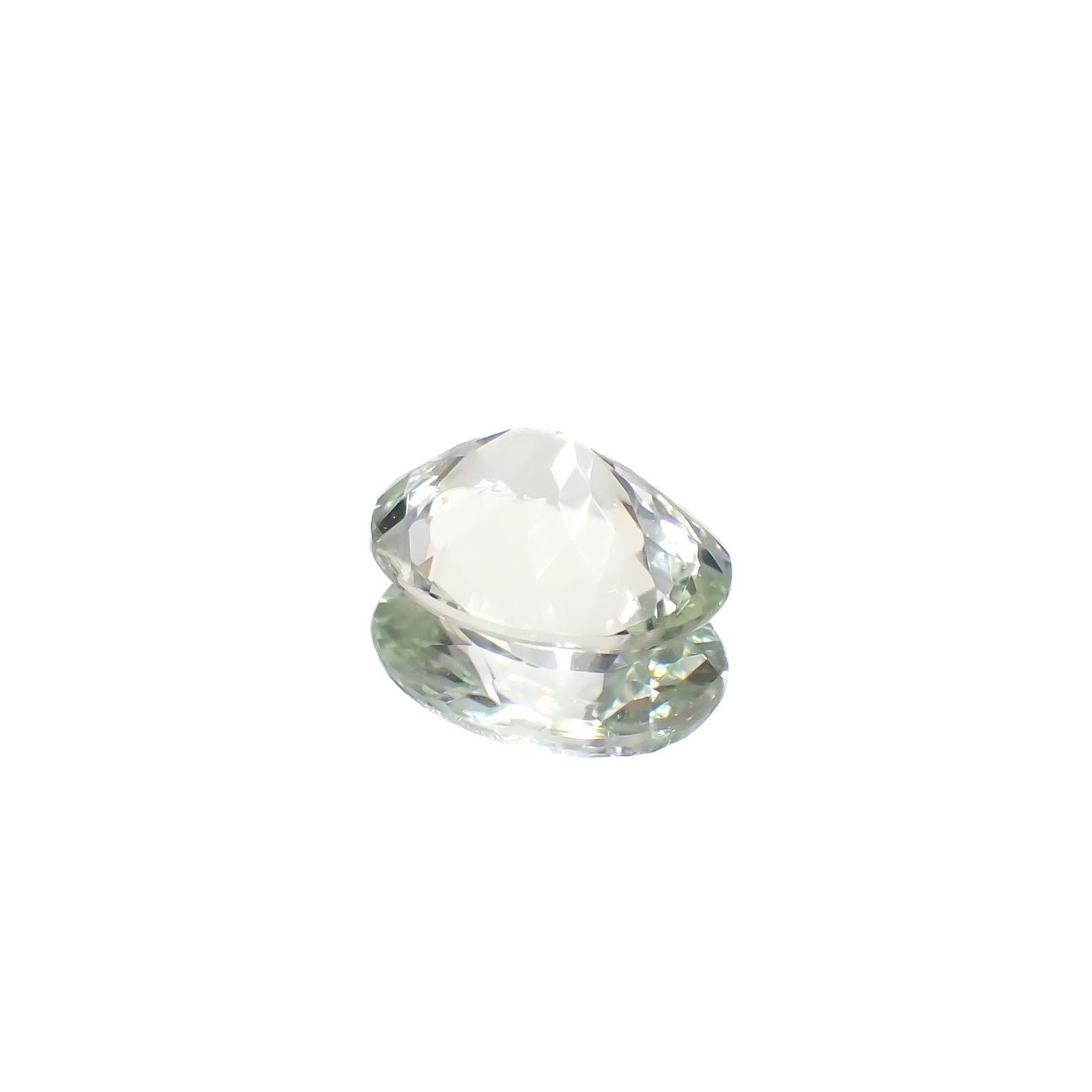 グリーントルマリン(宝石名トルマリン)ナイジェリア産 2.16ct 識別済[240628124]10x7.8mm前後