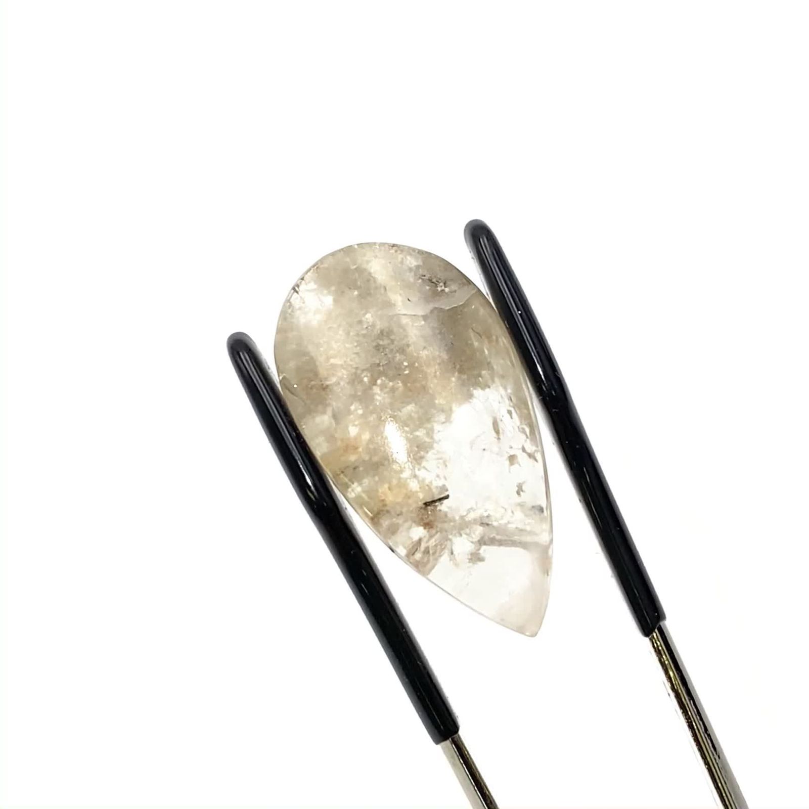 ホワイトガーデンクォーツ ブラジル産 23.79ct / 25.1x13.2mm前後