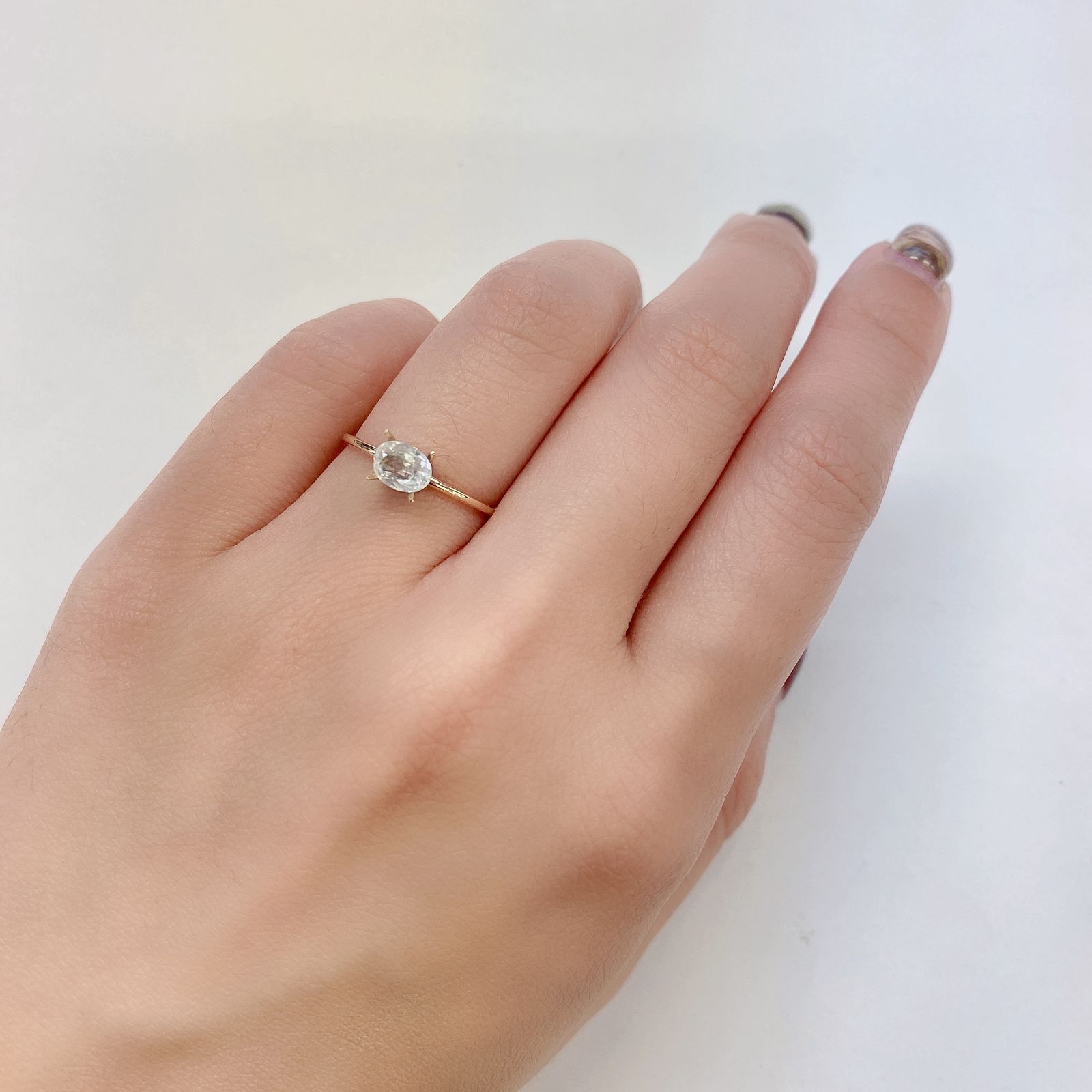 ユークレース(宝石名ユークレース) ブラジル産 0.512ct ソ付(彩珠)[20052392]5.9×4.4mm前後