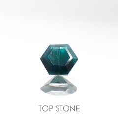 ◇ヘキサゴンカット◇グランディディエライト(宝石名グランディディエライト) マダガスカル産 0.55ct 識別済[210813058]5×5mm前後