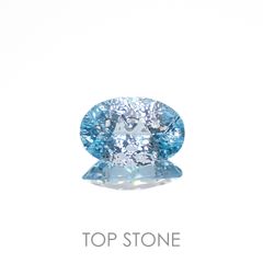 ◇カスタムカット◇ブルートパーズ ブラジル産 3.50ct[221219333]12x8.1mm前後