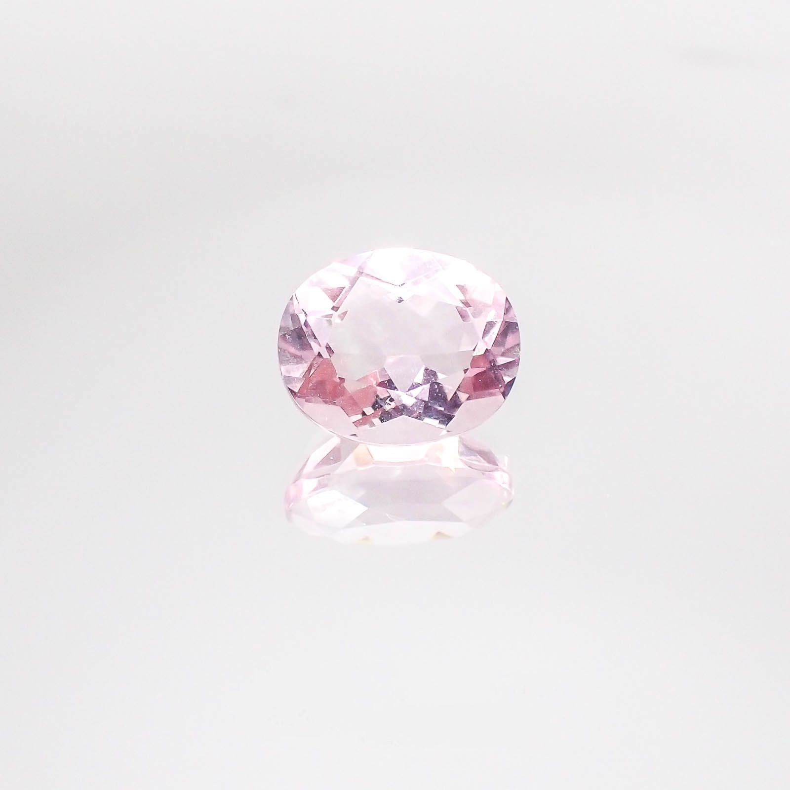 ピンクフローライト(宝石名ピンク・フルオライト)ブラジル産 4.55ct 識別済[230522248]11.2x9.1mm前後