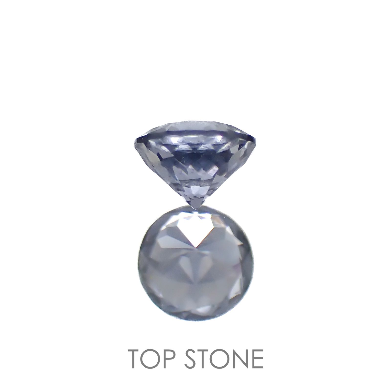 グレイッシュブルースピネル(宝石名スピネル)ビルマ/マダガスカル産 0.32ct 識別済[220817437]4.1x4.1mm前後