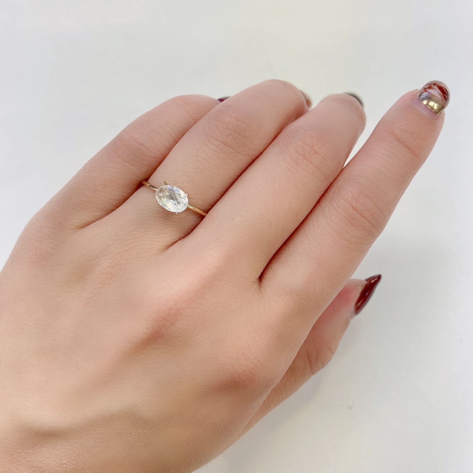 ユークレース(宝石名ユークレース)ブラジル産 0.838ct ソ付(彩珠)[230522044]7.3x5.3mm前後