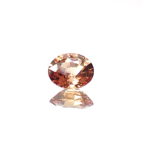 パパラチャサファイア(宝石名サファイア/別名パパラチャ・サファイア)スリランカ産 0.603ct CGL鑑付[231224693]5.5x4.7mm前後