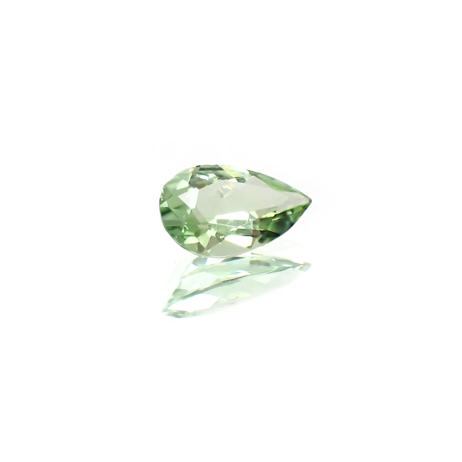 ミントカラー パライバトルマリン(宝石名トルマリン/別名パライバ・トルマリン) モザンビーク産 識別済 0.22ct / 5.8×3.5mm前後 [210510651]