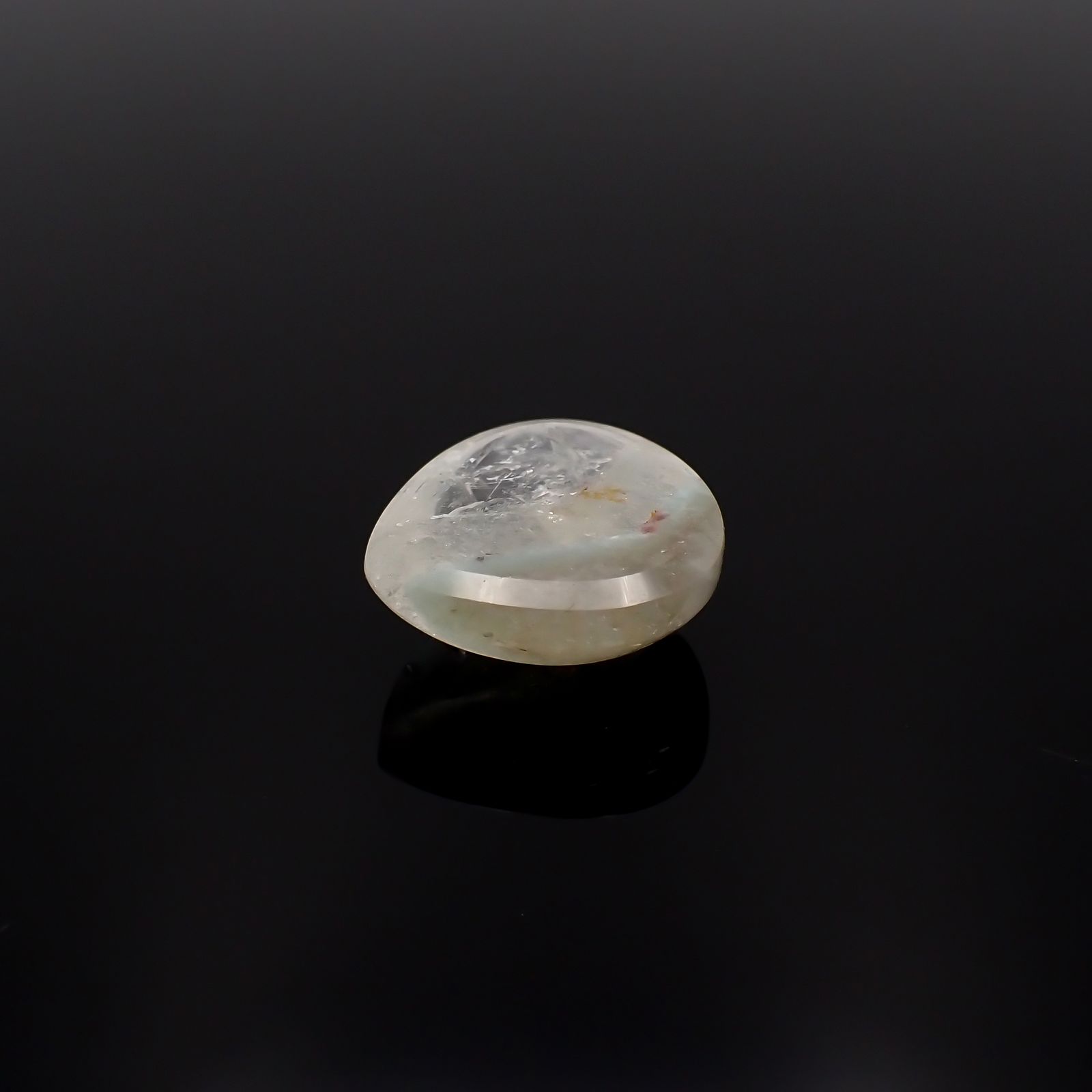 パライバクォーツ(宝石名ギラライト イン クォーツ)ブラジル産 11.79ct 識別済[231023955]16.4x15.6mm前後