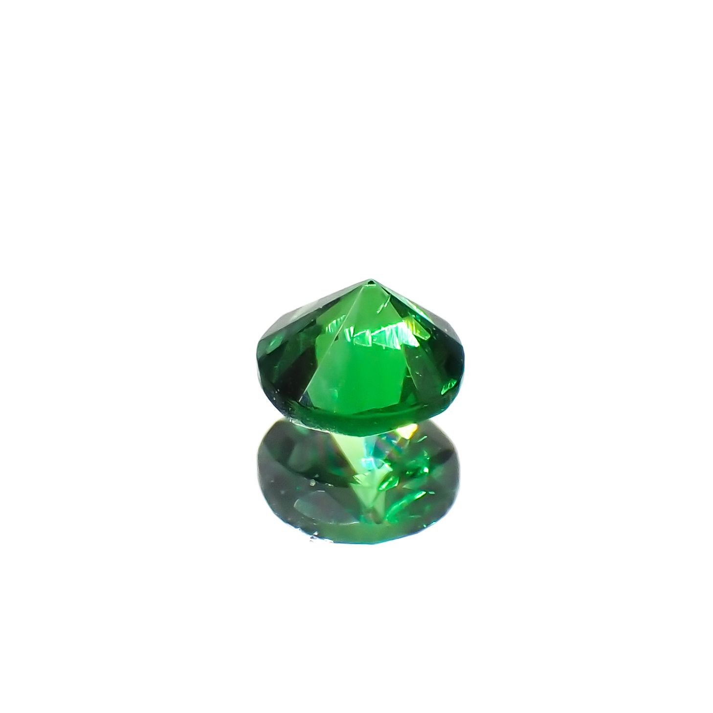 ツァボライト(宝石名グリーン グロッシュラー・ガーネット)タンザニア産 0.13ct 識別済[240226097]3.1x3.1mm前後