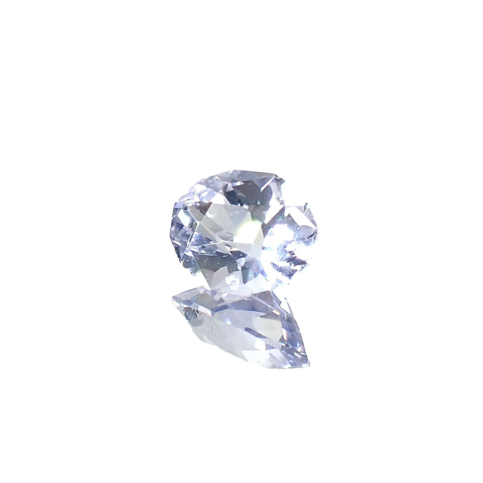 ◇カスタムカット◇アイスラベンダーゾイサイト 非加熱 タンザニア産 0.87ct / 7.3x5.7mm前後 [251031219]