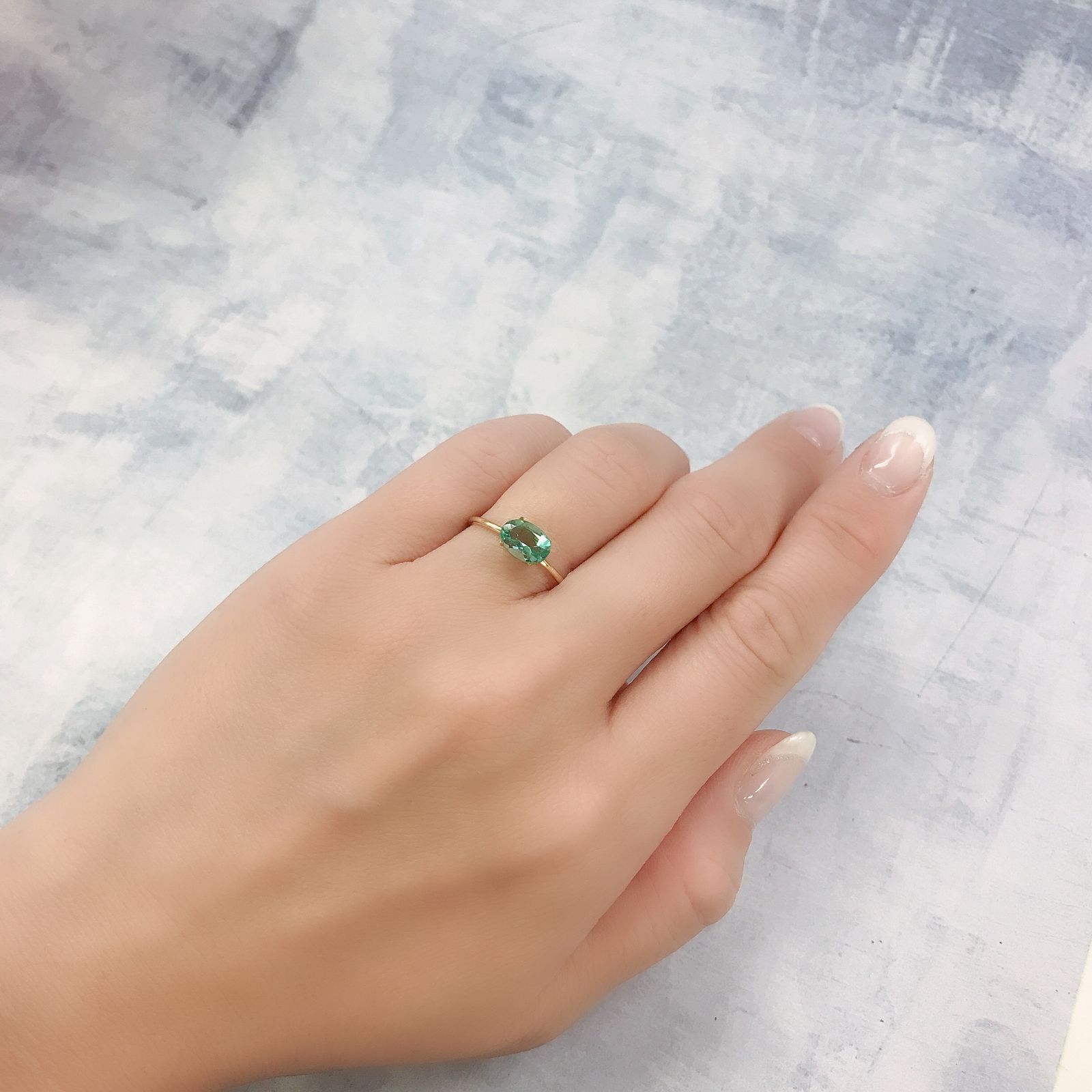フローライト フルオレッセンス イギリス・ロジャリー鉱山産 1.12ct[220716922]7.7x5.5mm前後