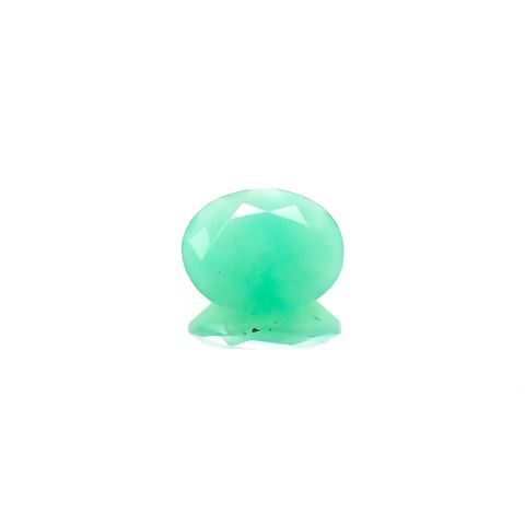 グリーンオパール(宝石名コモンオパール) 南アフリカ産 1.20ct 識別済[210611392]8.9×7.2mm前後