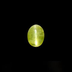 クリソベリルキャッツアイ スリランカ産 0.46ct / 4.9x3.8mm前後 [260118248]