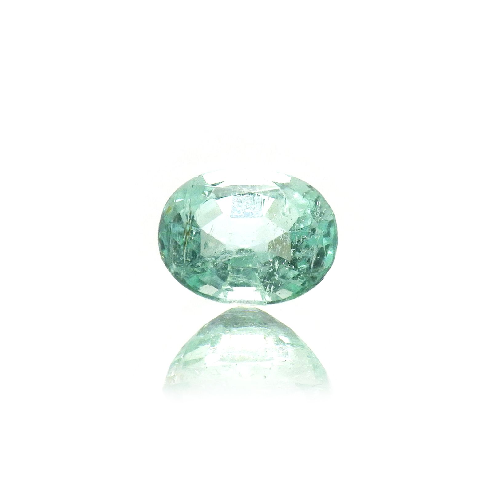 パステルカラーエメラルド コロンビア/ブラジル産 0.51ct [250817237]5.6x4.4mm前後